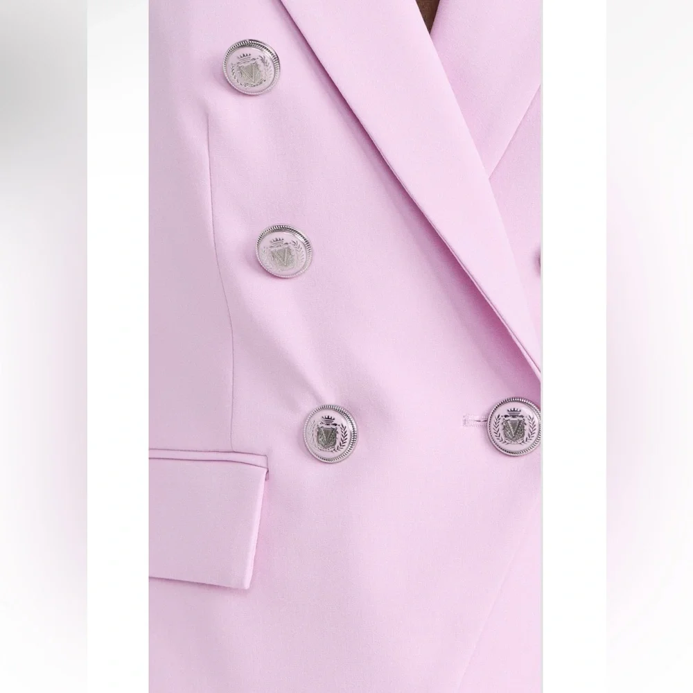 Veronica Beard purple Miller Dickey blazer in pale orchid - Picture 5 of 14